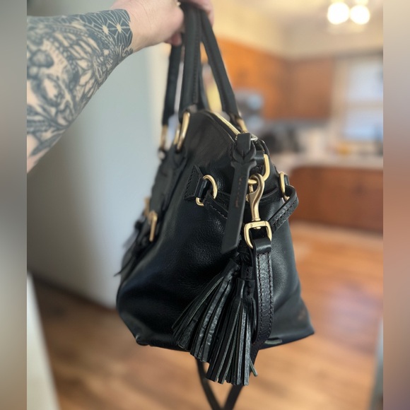 Dooney & Bourke Black Florentine Bristol Satchel - Picture 4 of 6